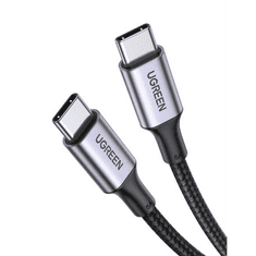 Ugreen USB-C - USB-C kábel 100W 1m fekete (70427B) (UG70427B)