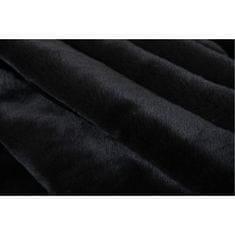 KONDELA Szőrme takaró Rabita Typ 1 150x170 cm - fekete