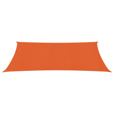 Vidaxl narancssárga négyszögletű HDPE napvitorla 160 g/m² 3x6 m