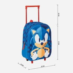 Sonic Gurulós 3D táska 31 cm