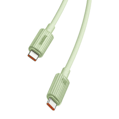 BASEUS Habitat Series USB Type-C apa - USB Type-C apa Adat és töltő kábel - Zöld (1m) (P10360202631-00)