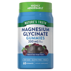 Nature's Truth Magnézium-glicinát 200 mg gumicukor – 60 db