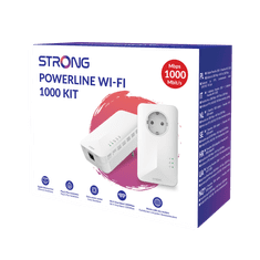 STRONG Powerline Wi-Fi 1000 KIT V2 (2db/csomag) (POWERL1000WFDUOEUV2)