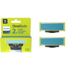 PHILIPS anti-Friction csere pengék 2db Philips OneBlade QP225/50 készülékhez