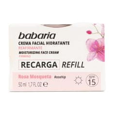 Babaria Babaria Rosa Mosqueta Crema Facial Hidratante Reafirmante Vegano Relleno 50ml 