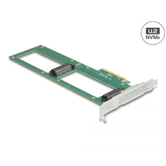 DELOCK PCI Express 4.0 x8 kártya - 2 x belső U.2 NVMe SFF-8639 (90091) (del90091)