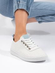Amiatex Női tornacipő 108889 + Nőin zokni Gatta Calzino Strech, fehér, 38