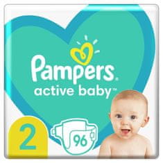 Pampers Active Baby eldobható pelenkák 2 (4-8 kg) 96 db