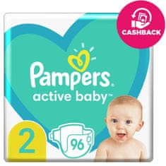 Pampers Active Baby eldobható pelenkák 2 (4-8 kg) 96 db