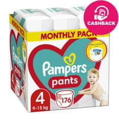 Pampers Active Baby-Dry Pants eldobható pelenkázónadrág 4 (9-15 kg) 176 db - HÓNAPI KÉSZLET