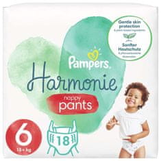 Pampers Harmonie Pants eldobható pelenkázó bugyi 6 (15 kg+) 18 db