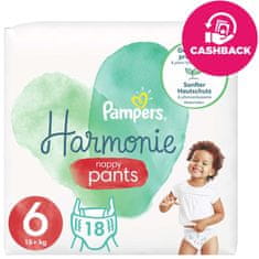 Pampers Harmonie Pants eldobható pelenkázó bugyi 6 (15 kg+) 18 db