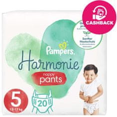 Pampers Harmonie Pants eldobható pelenkázó bugyi 5 (12-17 kg) 20 db