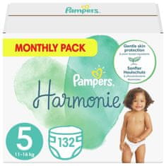 Pampers Harmony eldobható pelenkák 5 (11-16 kg) 132 db - HÓNAPI KÉSZLET