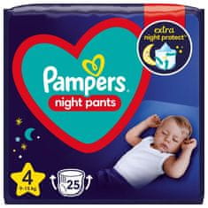 Pampers Night Pants Eldobható pelenkázó bugyi 4 (9-15 kg) 25 db