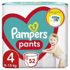 Pampers Pants eldobható pelenkázó bugyi 4 (9-15 kg) 52 db - JUMBO PACK