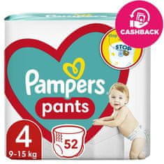 Pampers Pants eldobható pelenkázó bugyi 4 (9-15 kg) 52 db - JUMBO PACK