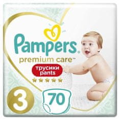 Pampers Premium Care Pants eldobható pelenkázónadrág 3 (6-11 kg) 70 db