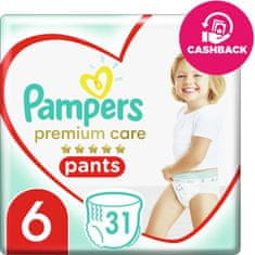 Pampers Premium Care Pants eldobható pelenkázónadrág 6 (16 kg+) 31 db