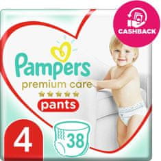 Pampers Premium Care Pants Eldobható pelenkázó nadrág 4 (9-15 kg) 38 db