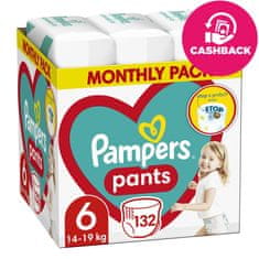 Pampers Activ Baby-Dry Pants eldobható pelenkanadrág 6 (15+ kg) 132 db - HÓNAPI KÉSZLET