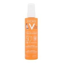 Vichy Vichy - Capital Soleil Kids Cell Protect Water Fluid Spray SPF50+ - Opalovací fluid ve spreji na tělo a obličej pro děti 200ml 