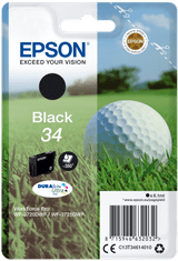 Epson egycsomagos fekete 34 DURABrite Ultra tinta C13T34614010