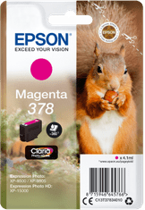 Epson Magenta 378 Claria Photo HD tinta, egy csomagban, Magenta 378 Claria Photo HD tinta