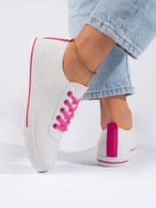 Amiatex Női tornacipő 108975 + Nőin zokni Gatta Calzino Strech, fehér, 38