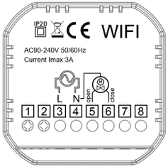 BOT WiFi szobatermosztát Tuya RT7 3A fehér