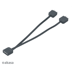 Akasa Addressable RGB LED elosztó kábel 12cm (AK-CBLD08-12BK) (AK-CBLD08-12BK)