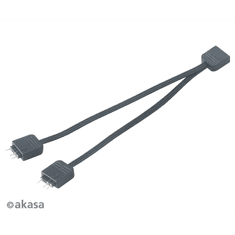 Akasa Addressable RGB LED elosztó kábel 12cm (AK-CBLD08-12BK) (AK-CBLD08-12BK)