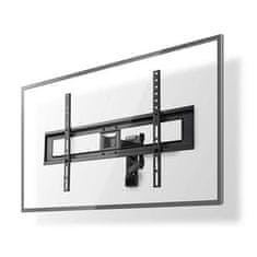 Nedis TVWM1550BK - Full Motion Wall Mount TV | 37-70" | Max. 35 kg | 3 forgatható pont | 3 forgatópont