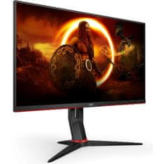 AOC 24G2SPU/BK Monitor 23.8inch 1920x1080 IPS 165Hz 4ms Fekete-Piros