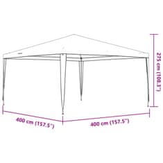 Vidaxl kék rendezvénysátor 4 x 4 m 48503