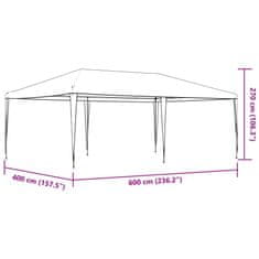 Vidaxl fehér rendezvénysátor 4 x 6 m 48499
