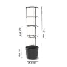 botle Fazék paradicsom eper bab uborka 35cm + föld, univerzális szubsztrátum 15L