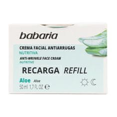 Babaria Babaria Aloe Vera Crema Facial Anti-Arrugas Nutritiva Vegano Relleno 50ml 