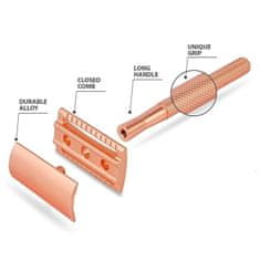 Netscroll Férfi és női borotva, elegáns design a pontos borotválkozáshoz, ergonomikus markolat, minden bőrtípusra alkalmas, hosszú élettartam, TheRazor