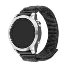 FIXED Nylon Sporty Strap nejlon óraszíj Garmin QuickFit 22mm számára, sötétkék (FIXNST2-QF22MM-GR)