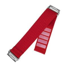 FIXED Nylon Sporty Strap nejlon óraszíj Garmin QuickFit 22mm számára, piros (FIXNST2-QF22MM-RD)