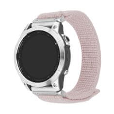 FIXED Nylon Sporty Strap nejlon óraszíj Garmin QuickFit 22mm számára, rosegold (FIXNST2-QF22MM-ROG)