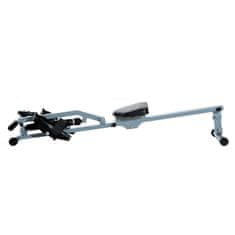 HOMCOM Evezőgép Evezőgép Lcd Fitnesz Eszközzel Evezőgép Szobakerékpár, Lcd Kijelzővel, Acél + Pvc, Szürke, 130X47,5X67Cm 