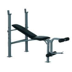 HOMCOM Többsúlyú Pad, Edzőpad, Több Edzőterem, Lejtős Pad, Fitneszgép, Acél, 165X68X114Cm 