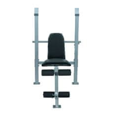 HOMCOM Többsúlyú Pad, Edzőpad, Több Edzőterem, Lejtős Pad, Fitneszgép, Acél, 165X68X114Cm 