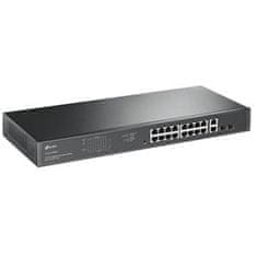 TP-LINK TL-SG1218MPE kapcsoló 16xGLAN 2xSFCP PoE 192W