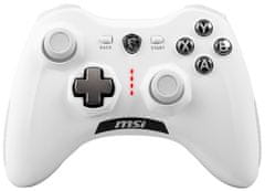 MSI gamepad FORCE GC30 V2 WHITE/ vezeték nélküli/ fehér/ OTG/ USB/ PC-hez, PS3-hoz, Androidhoz