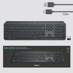 Logitech MX Keys Bluetooth Angol (US) (920-009415)