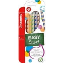 Stabilo EASYcolors zsírkréták, jobbkezes, 6 színű