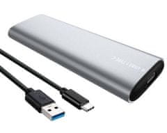 Verk 06312 Külső adapter M.2 SSD USB 3.0 ezüsthöz